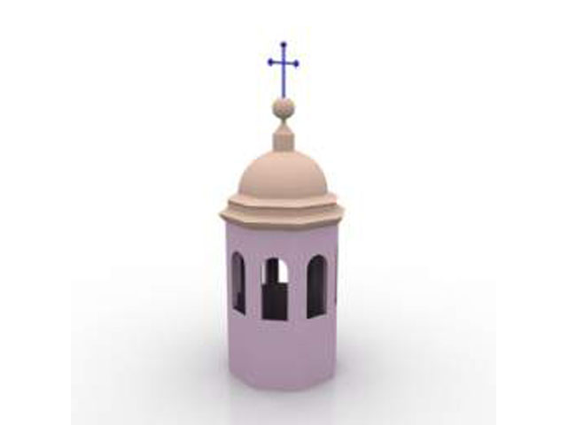 Free Pink Church 3D model For Architecture 3Ds Max Model Download